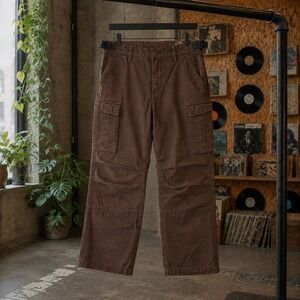 WXYZ Cargo Pants Loose‎ Fit Brown Streetwear Workwear Gorpcore Mens 36